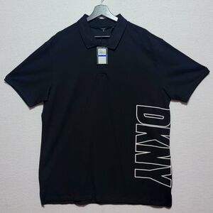 DKNY Men's Black Polo Shirt SIZE XL. #753